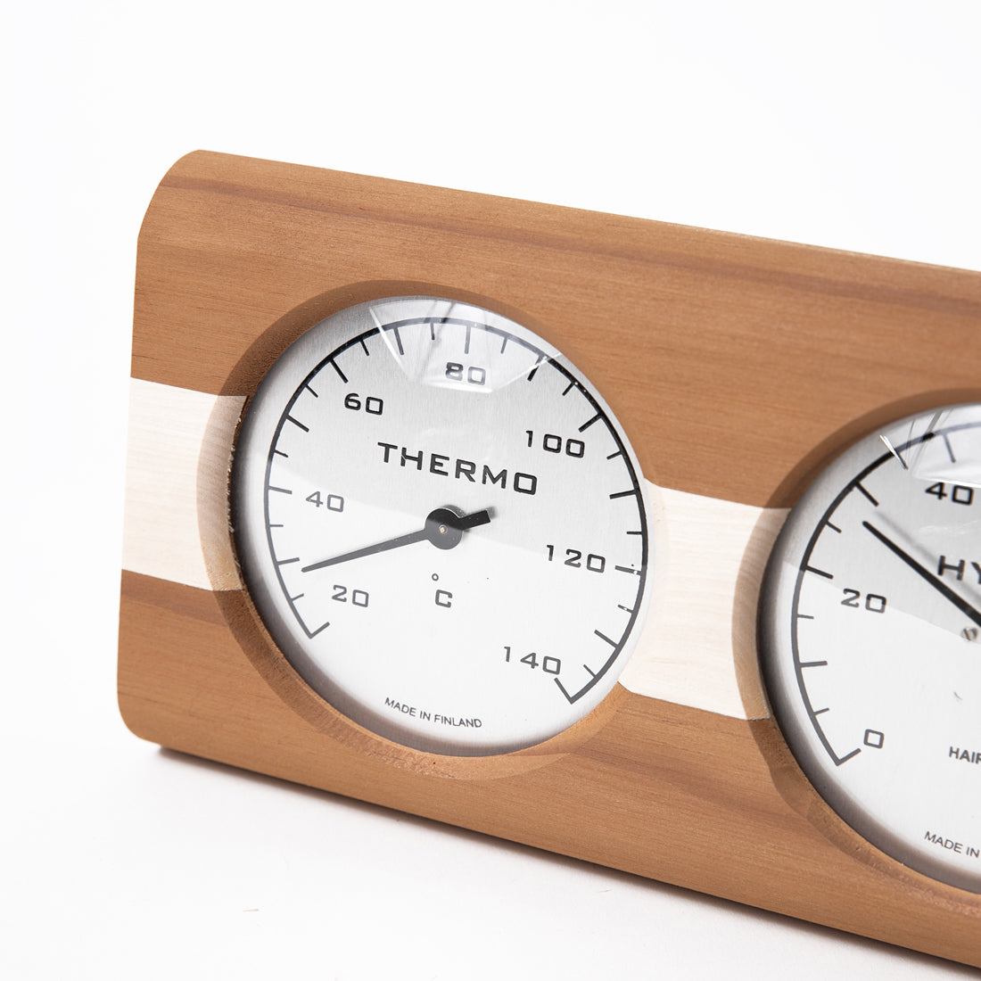 92995123 サウナ温湿度計512L ナチュラルブラウン