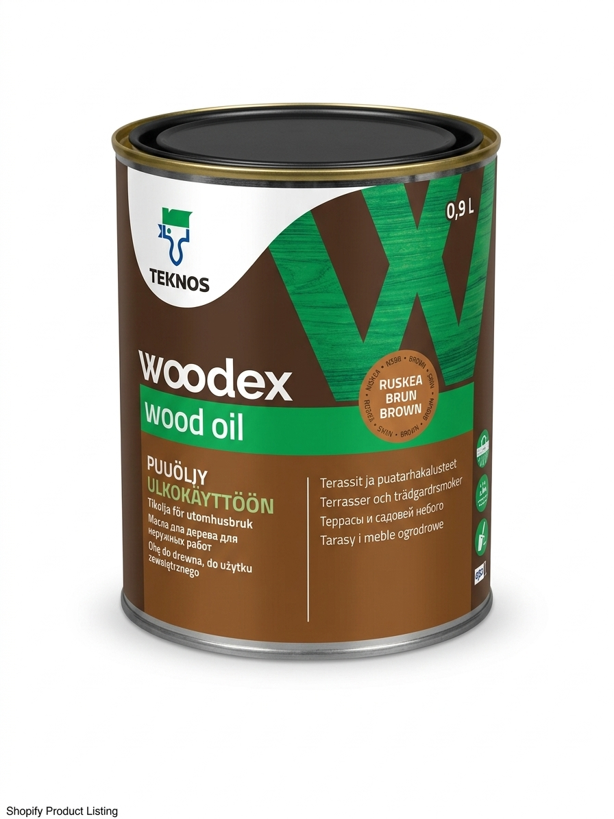 20802001 外壁用塗装オイル WOOD OIL BROWN 0.9L