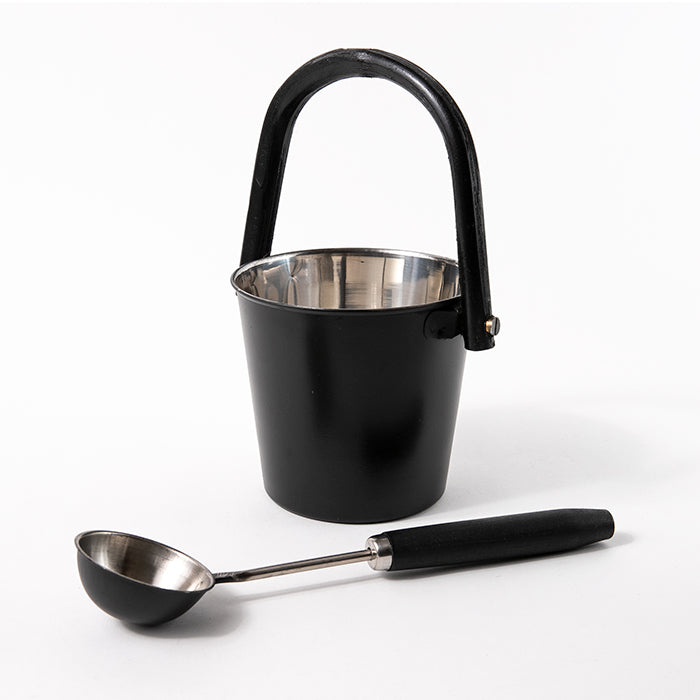 34836783 サウナミニバケツセット  483/6783 ブラック 1.5L