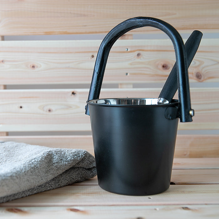 34836783 サウナミニバケツセット  483/6783 ブラック 1.5L