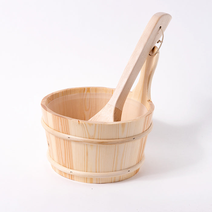 30895853 木製バケツ&ラドルセット895/853 ナチュラル&クリア