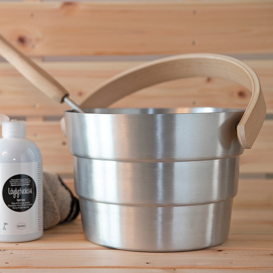 30686687 サウナバケツセット686/687×Design by Annika Korpela シルバー