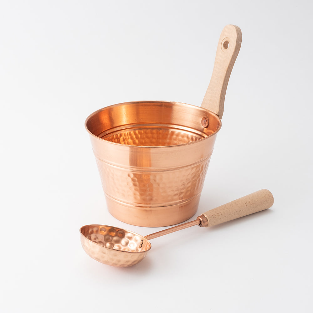 92006645 サウナバケツ&ラドルセット664 銅 容量4L