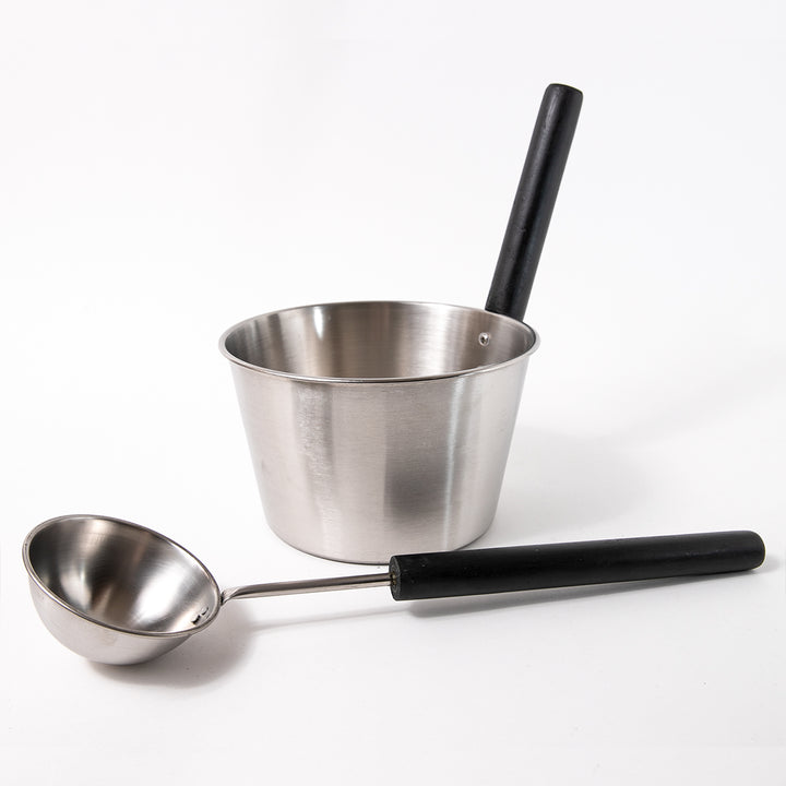 92106727 サウナバケツセット シルバーブラック 10672